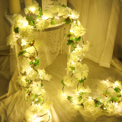 Royaleva Cherry Blossom LED Garland – Elegant Lighted Vines for Home and Event Décor