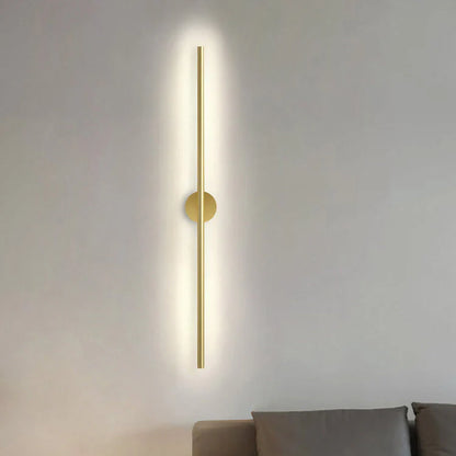 RoyaleGlow LED Wall Lamp for Modern Bedroom & Living Room Decor - gold 40cm / Tri color