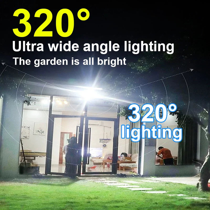 UltraMax 12000LM Outdoor Solar Light - 200Watts, Motion Detection, Remote Control