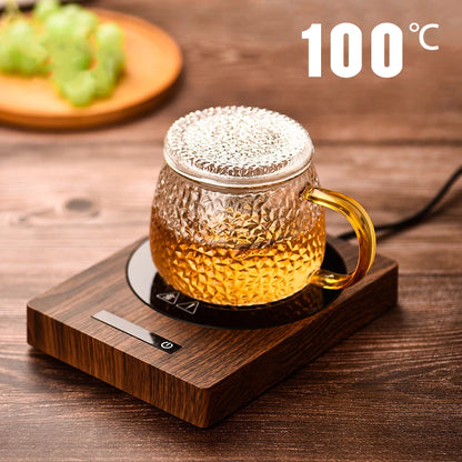 Royaleva Cup Heater Mug Warmer with 5 Temperature Settings – Coffee & Tea Heating Pad