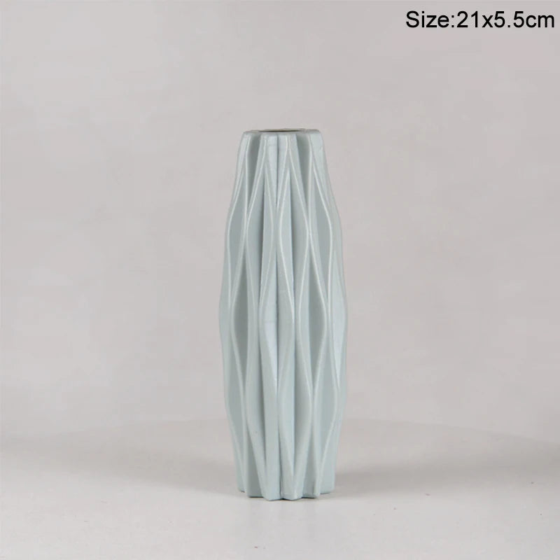 Royelux Nordic Ceramic Plastic Vase - Elegant Modern Home & Event Décor