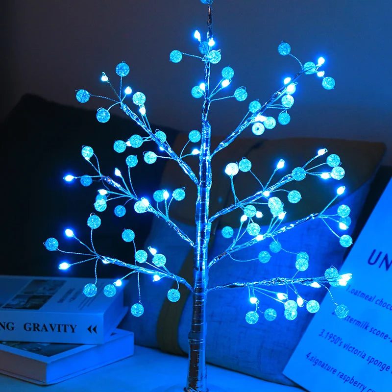 RoyaleGlow Crystal LED Tree Lamp – Color-Changing Tabletop Atmosphere Light - Default Title