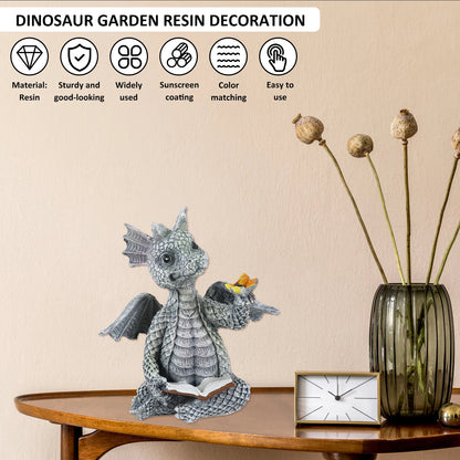 Royaleva Dragon Sculpture – Whimsical Resin Décor for Home and Garden