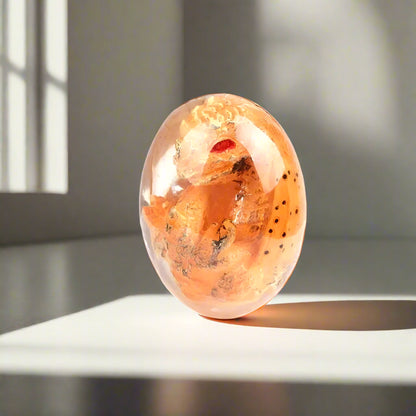 Royaleva Lava Dragon Egg Statue – Mystical Resin Ornament for Home Décor