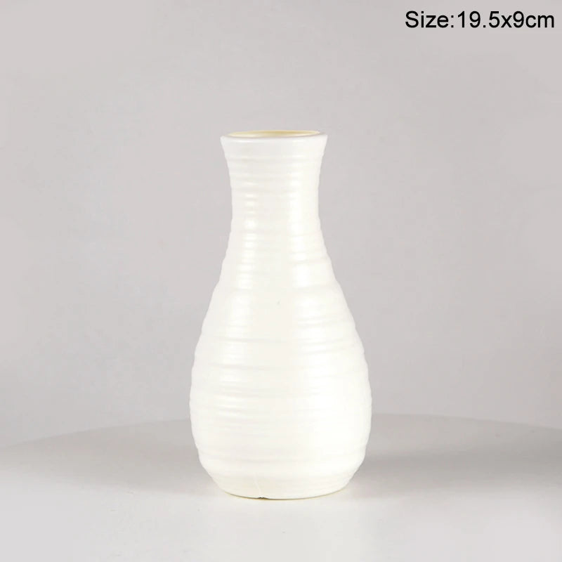 Royelux Modern Plastic Flower Vase - Elegant Nordic Décor for Every Room