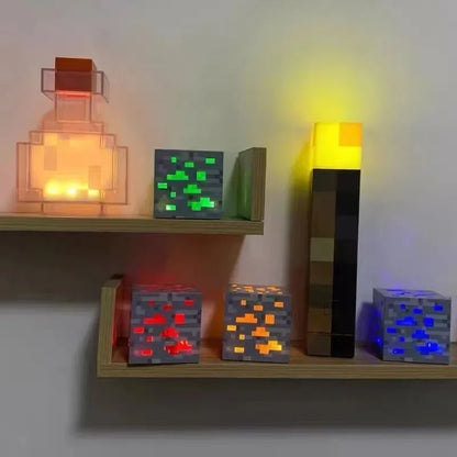 Minecraft Potion Lamp – Color-Changing LED Night Light with Touch Control & USB Rechargeable