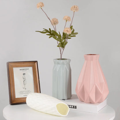 Royelux Nordic Ceramic Plastic Vase - Elegant Modern Home & Event Décor