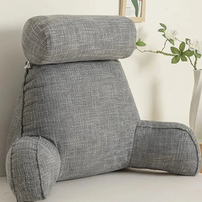 Deluxe Backrest Pillow – Your Ultimate Comfort Companion! - Gray