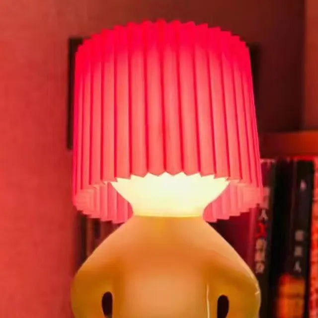 Royaleva Naughty Boy USB Table Lamp - Fun Night Light for Home & Office - Pink / US plug in