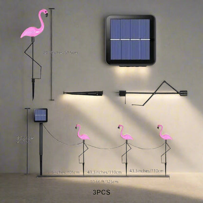 Royelux Solar Flamingo Garden Light - Decorative Waterproof Outdoor Lighting