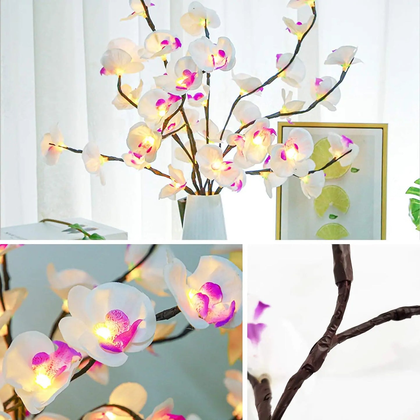 RoyaleGlow LED Orchid Tree Light – Elegant Decorative Lighting - Default Title