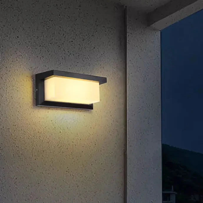 European Modern Wall Sconce - Waterproof LED Wall Lamp for Balcony, Patio & Garden