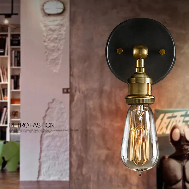 Industrial Adjustable Wall Lamp - American Retro Style - without bulb