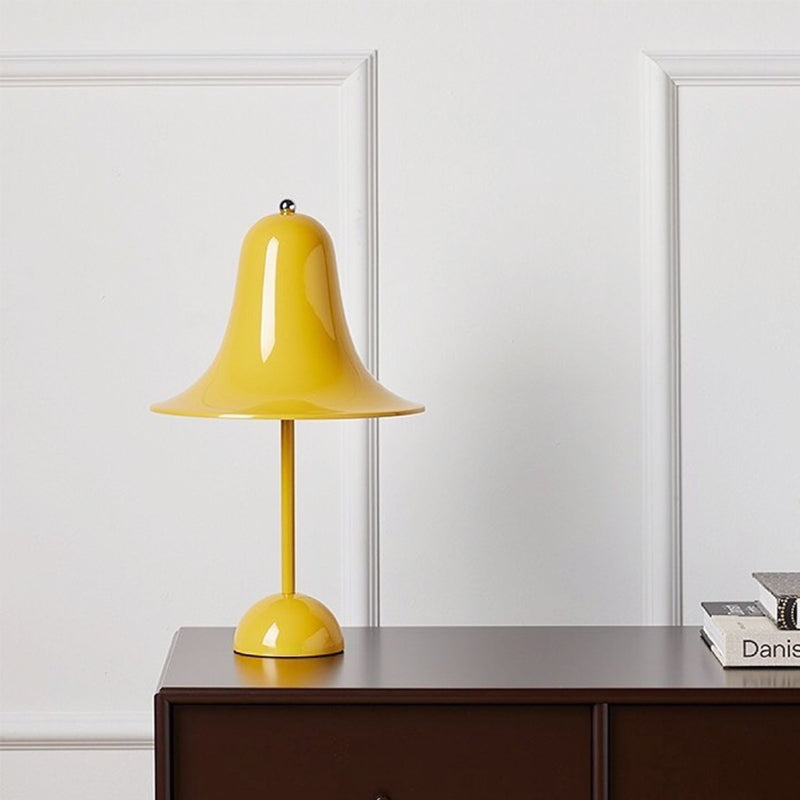 Luxora Jarass Touch-Dimmable Bell-Shape Table Lamp - Yellow