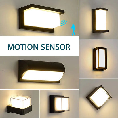 Royaleva Motion Sensor LED Wall Light for Modern Outdoor Spaces - No Sensor / Model G / Warm White