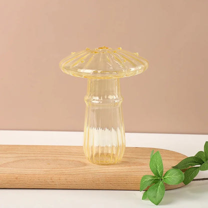 Royelux Transparent Mushroom Glass Vase