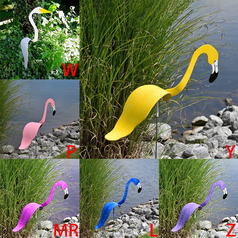 Swirl Bird Wind Spinner – Rotating Flamingo Garden Decoration