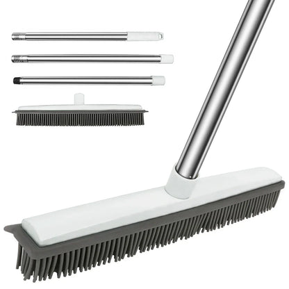 Royaleva Pet Hair Removal Broom – Telescopic Handle, Bristle Technology & Rubber Squeegee