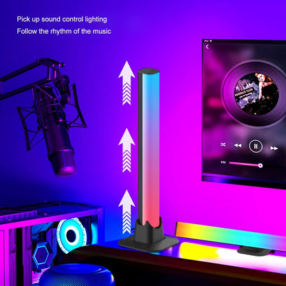 Royelux Rhythmic Light Bars - Sound Sync RGB LED Bars with App Control, USB-Powered