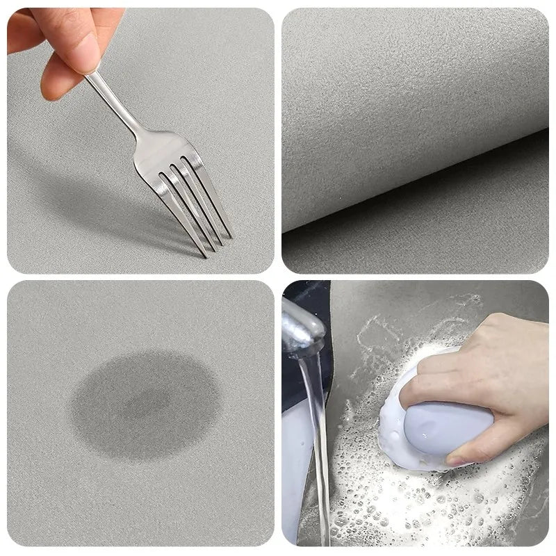 Royaleva Absorbent Anti-Slip Rug - Washable Diatomite Kitchen and Bathroom Mat - Design 1 / 50X120CM