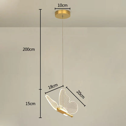 Royallure Butterfly Pendant Hanging Light Lamp Chandelier