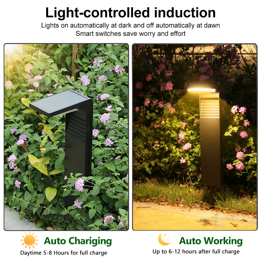 Solar LED Pathway Lights - Waterproof, Dual Color Solar Garden Lights