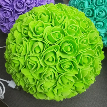 Royallure 3D Rose Sphere Flower Lamp - 9 Stunning Colors