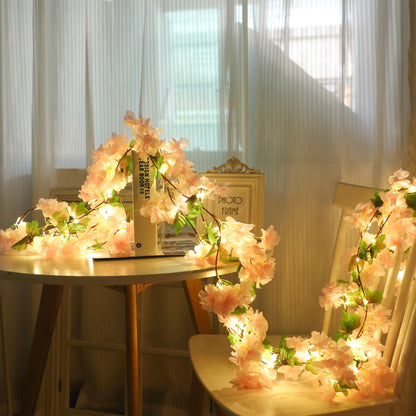 Royaleva Cherry Blossom LED Garland – Elegant Lighted Vines for Home and Event Décor