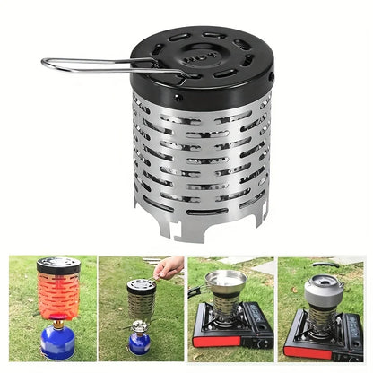 Royaleva Ultralight Mini Camping Stove - Portable Outdoor Gas Heater with Steel Cover - Default Title