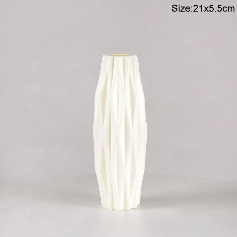 Royelux Nordic Ceramic Plastic Vase - Elegant Modern Home & Event Décor