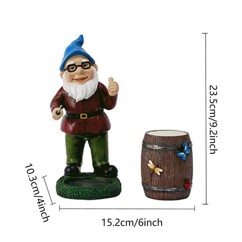 Royaleva Yard Lawn Ornaments - Solar Garden Gnome with LED Decoration - Default Title