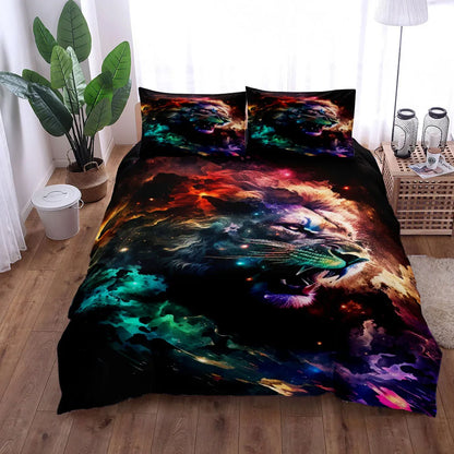 Royaleva Space Nebula Duvet Cover Set - Vibrant Bedding for Queen & King Sizes - Animal / 210x210cm