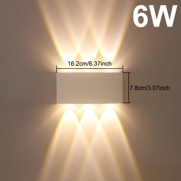 Royelux Modern LED Wall Lamp for Bedroom and Living Room Decor - 10w / 3000K