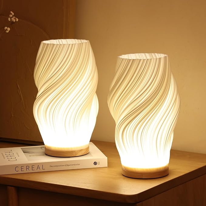 Serene Wavecrest Lamp - Modern Dimmable Wave-Shaped LED Light for Elegant Home Decor - Medium / Wave