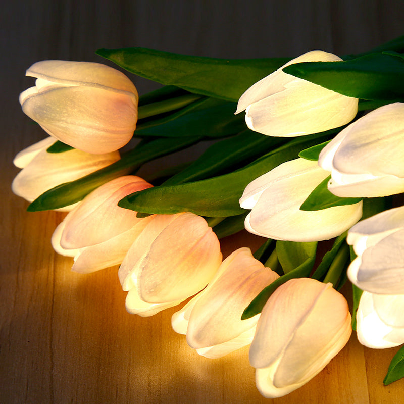 Royaleva LED Tulip Night Light – Elegant Faux Flower Lamp with Warm Glow