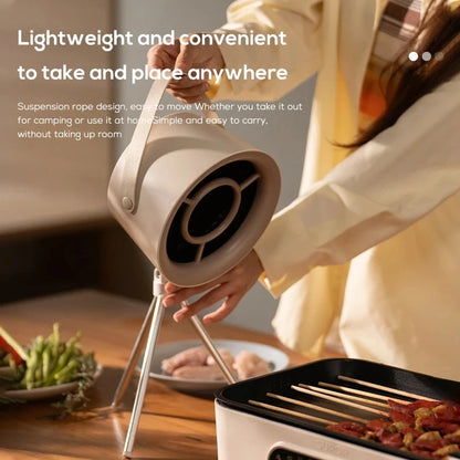 RoyaleGlow Portable Kitchen Exhaust Fan - Compact 3-Speed USB Range Hood