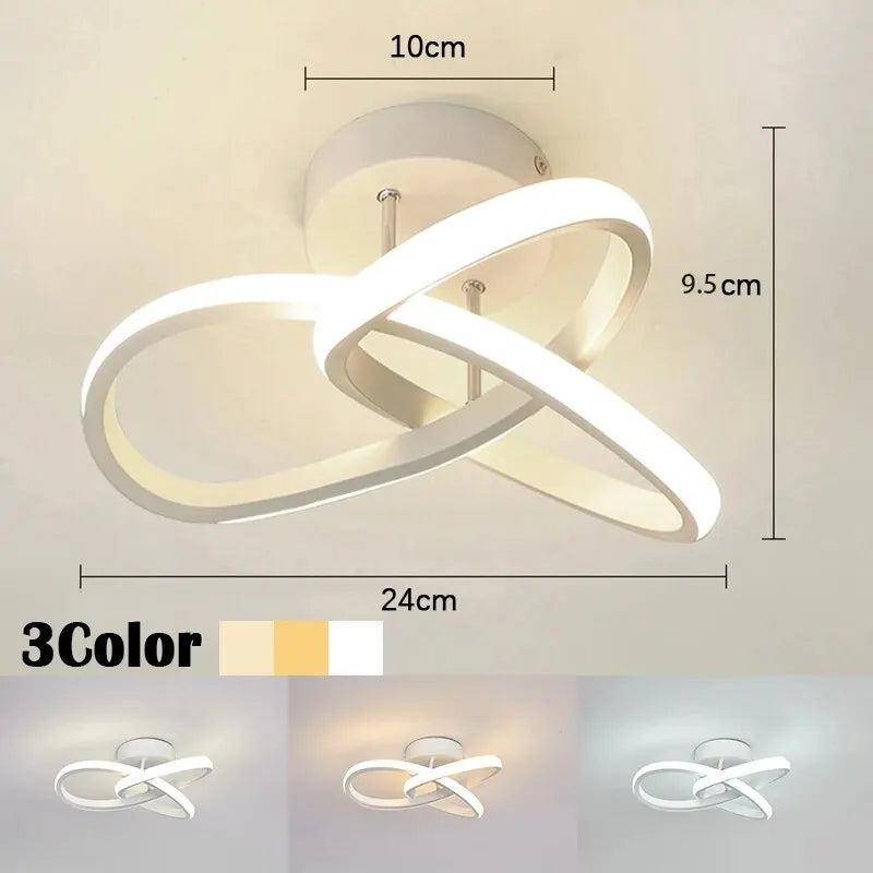 Modern LED Chandelier - Stylish Energy and Efficient Ceiling Light - White Clover 3Colors