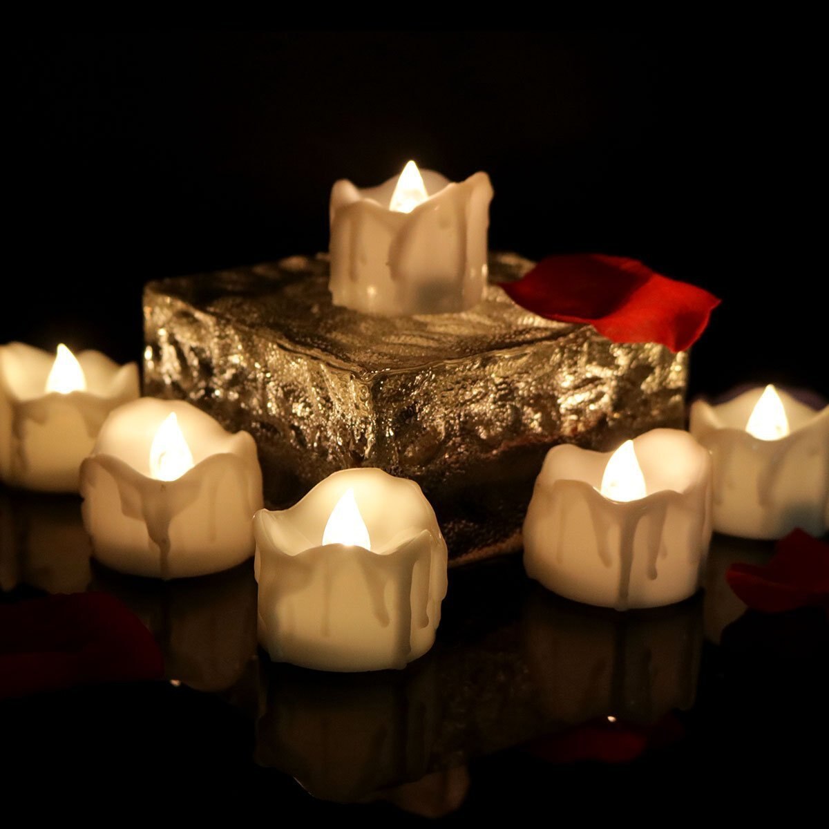 RoyaleGlow Flameless LED Candles - Flickering Flame Imitation