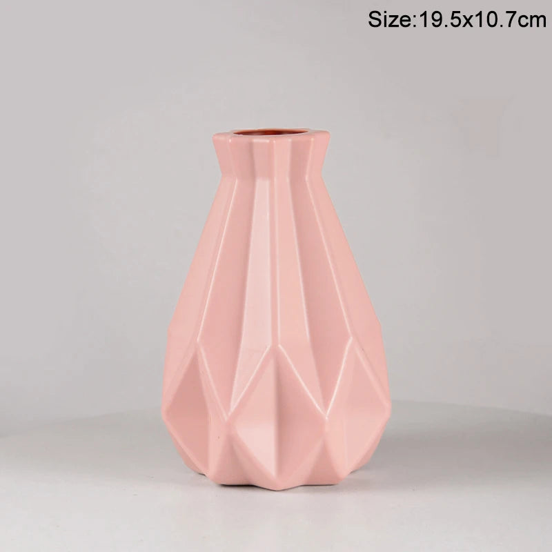 Royelux Modern Plastic Flower Vase - Elegant Nordic Décor for Every Room