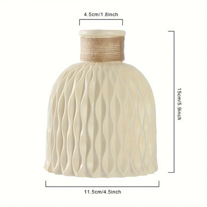 Royelux Water Ripple Plastic Vase - Modern Nordic Elegance