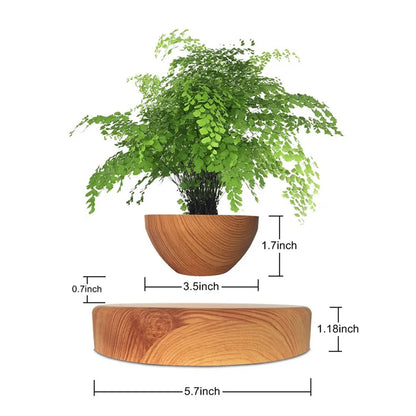 Levitating Air Bonsai Pot – Magnetic Floating Planter for Modern Desk Decor