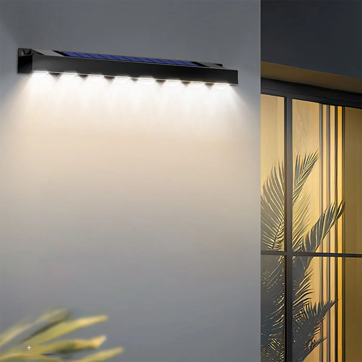 Royelux Solar Wall Light Outdoor - 4/6/8 LED Waterproof Garden Lamp