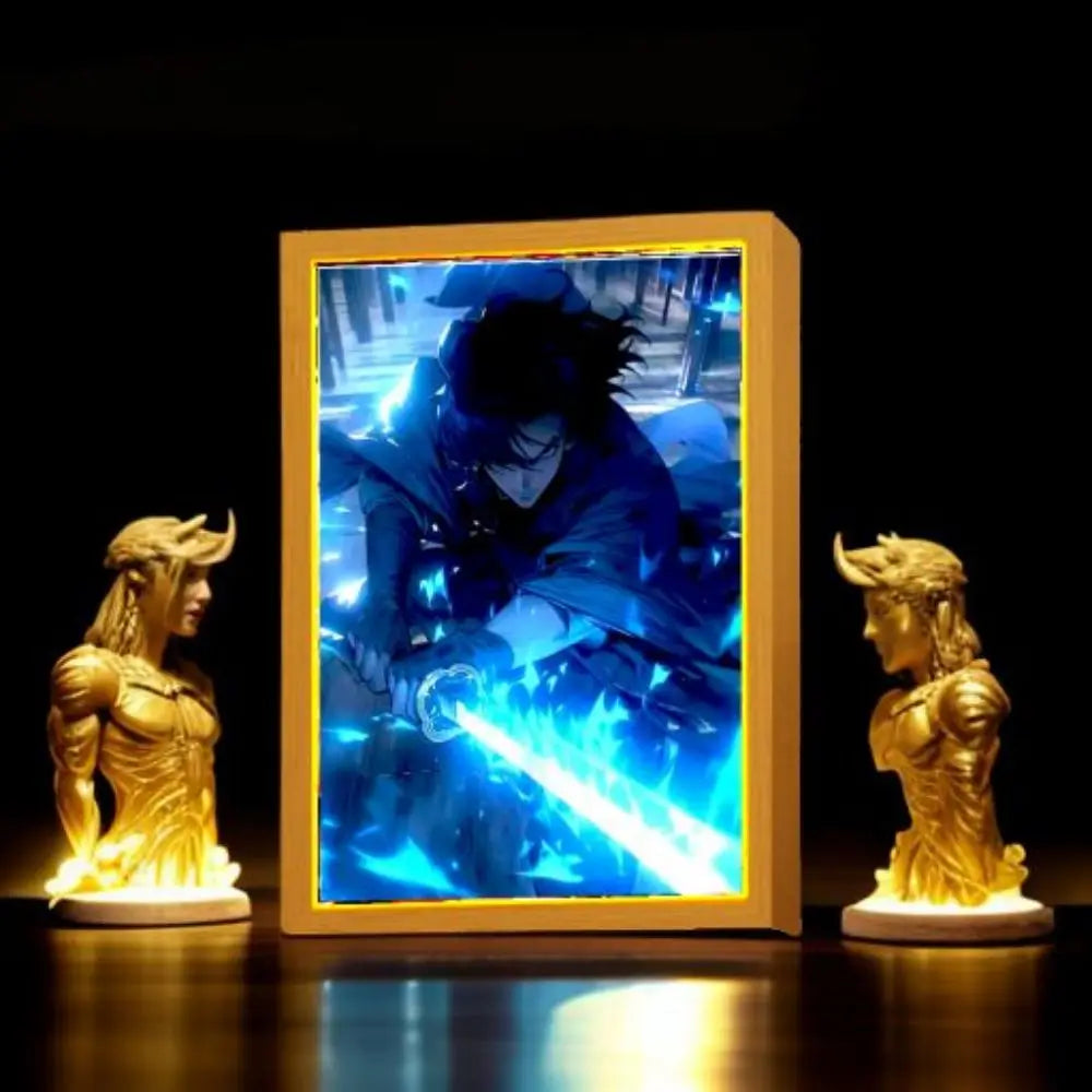 Royaleva League of Legends LED Lamp - Dimmable 3-Color Night Light with Gaming Art