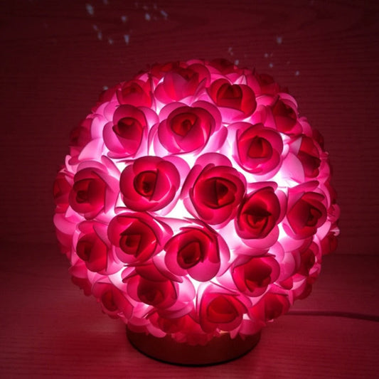 Royallure 3D Rose Sphere Flower Lamp - 9 Stunning Colors