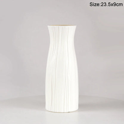 Royelux Nordic Ceramic Plastic Vase - Elegant Modern Home & Event Décor