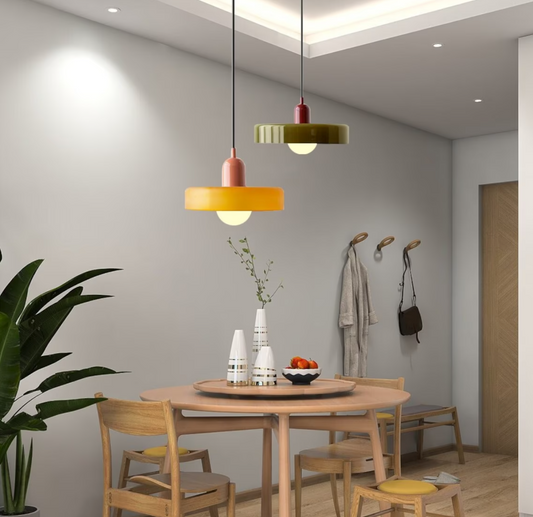 RoyaleGlow Scandinavian-Style Vintage Glass Pendant Light for Elegant Illumination