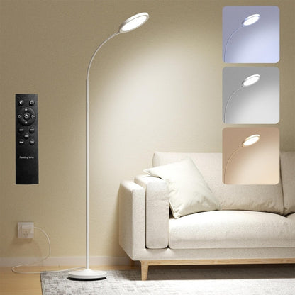 Gooseneck LED Floor Lamp with Remote – Stepless Dimming & Adjustable Color Temperature