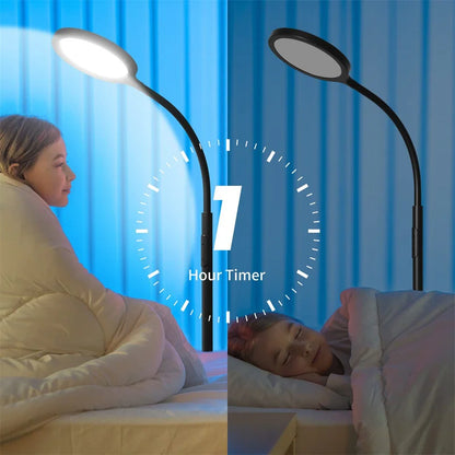 Gooseneck LED Floor Lamp with Remote – Stepless Dimming & Adjustable Color Temperature