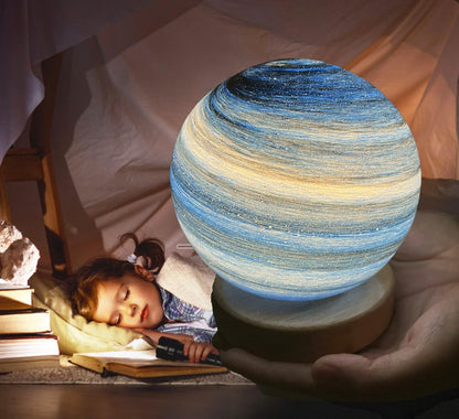 Royallure Glass Moon Sphere - Mesmerizing Lunar Lamp for Tranquil Ambiance