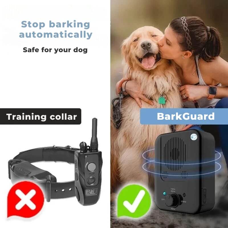 Pawellure Ultrasonic Bark Control Device - Rechargeable Anti-Barking Solution for Dogs